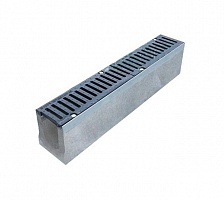 Лоток водоотводный DN150 -15.25.26- бетонный с решеткой водоприемной ВЧ-50 кл.Е (щелевой)