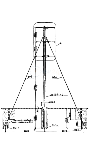 Анкерная опора 2А10–1, серия 3.407.1–143 выпуск 6 от ССК г.Самара